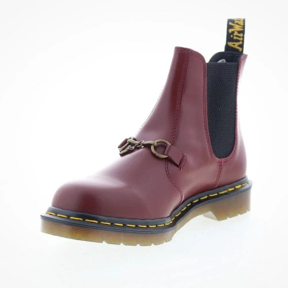 Dr. Martens‎ NWB Size 12US Men's Snaffle Needles Burgundy Leather Chelsea Boots